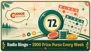 Radio BINGO – $900 Prize Purse Every Week