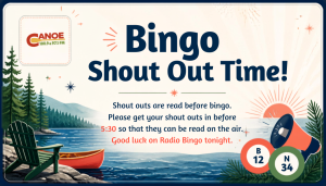 Bingo Shout Out Time!