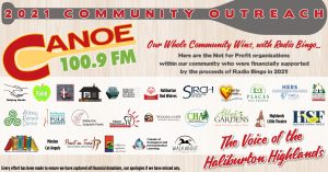 Canoe FM Radio Bingo Recipients